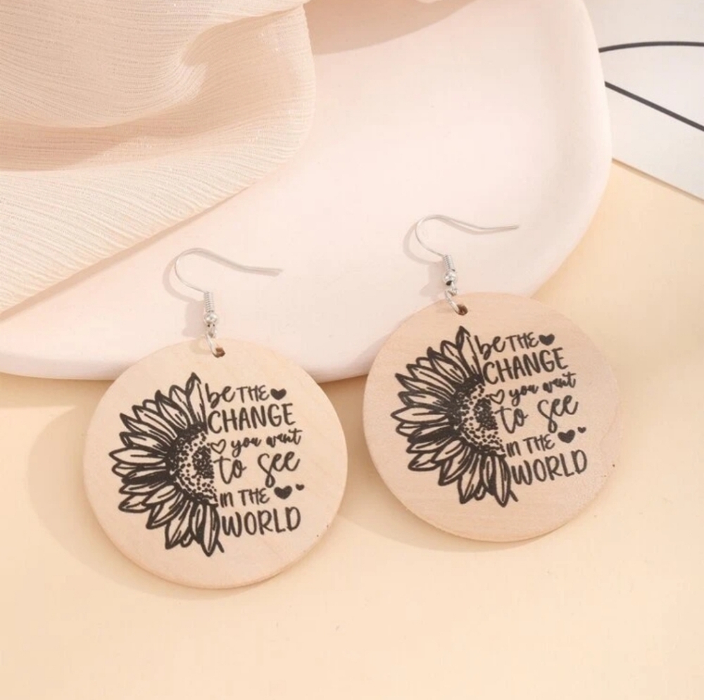 Be The Change Earrings ✨️ JUST ARRIVED✨️